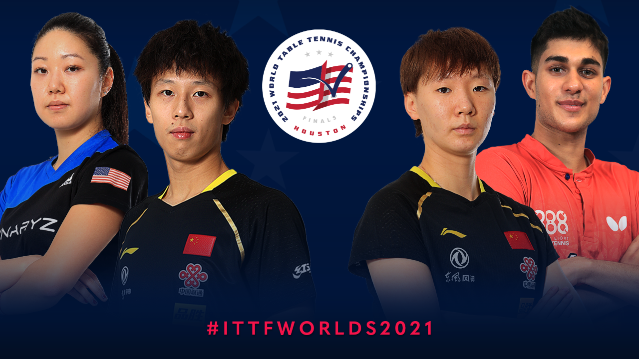 Campionati Mondiali individuali di Houston 2021 due coppie miste Cina Usa in gara