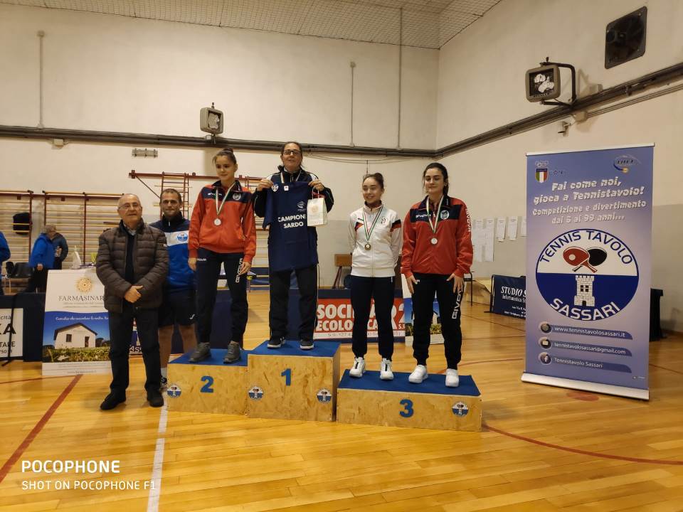 Campionati sardi 2019 podio assoluto femminile