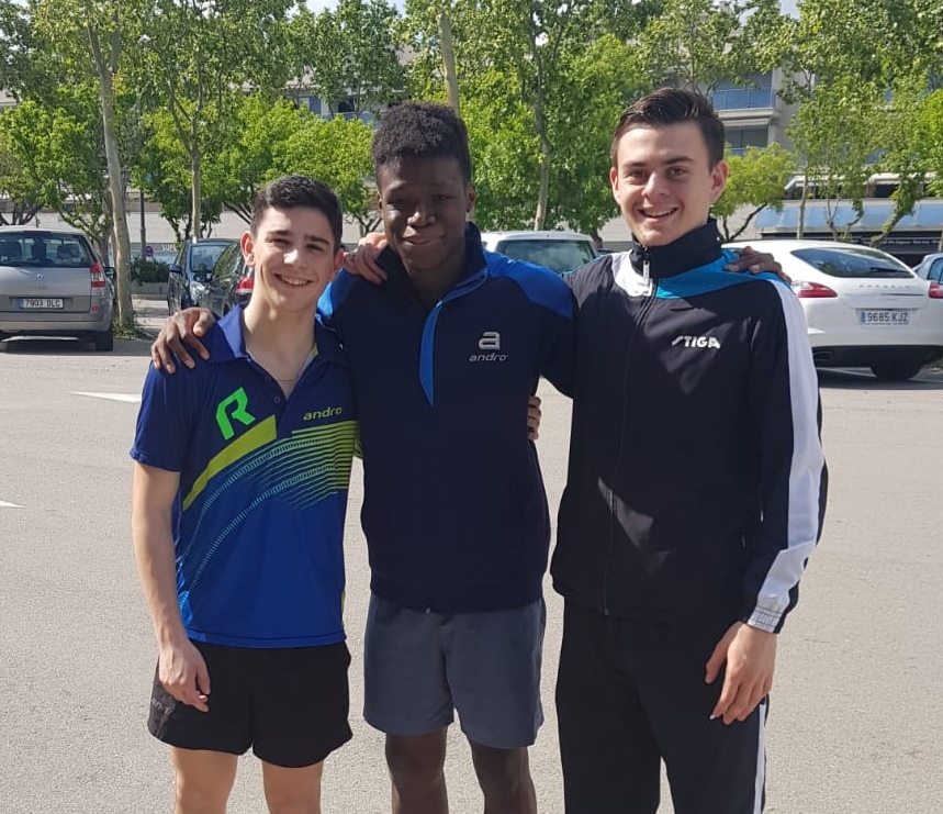 Carlo Rossi Johhny Oyebode e Guillaume Alcayde Open di Spagna giovanile 2019