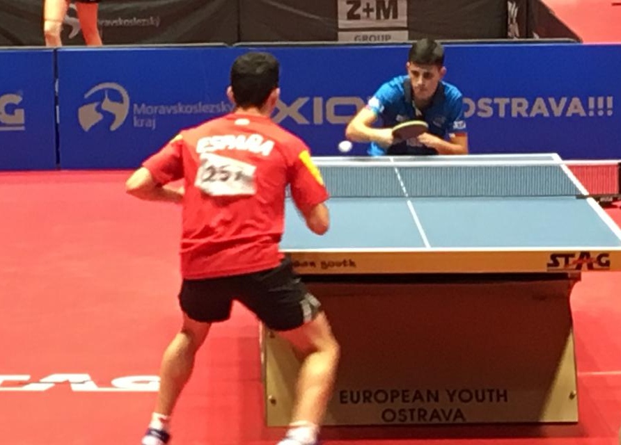 Carlo Rossi contro la Spagna ai Campionati Europei Giovanili 2019