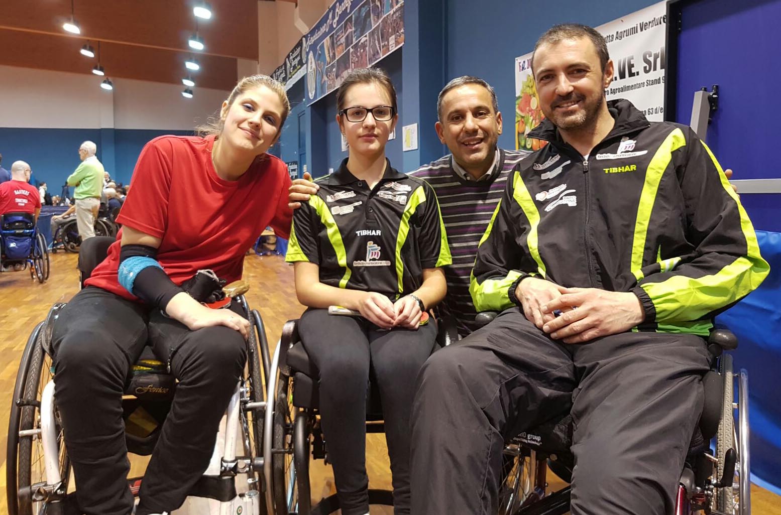 Carlotta Ragazzini con Giada Rossi Alessandro Arcigli e Davide Scazzieri