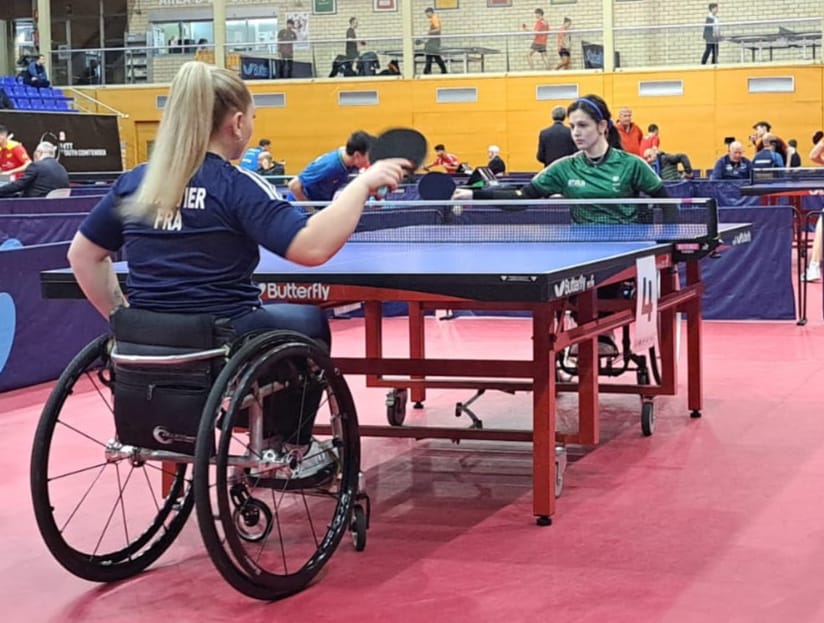 Carlotta Ragazzini contro Flora Vautier allITTF World Para Future Costa Brava 2025