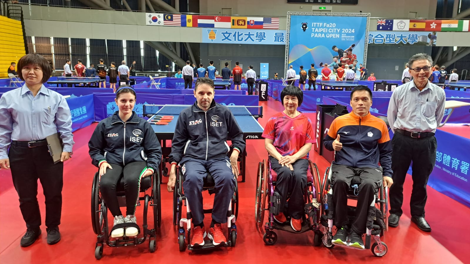 Carlotta Ragazzini e Federico Crosara allITTF Taipei City Para Open 2023