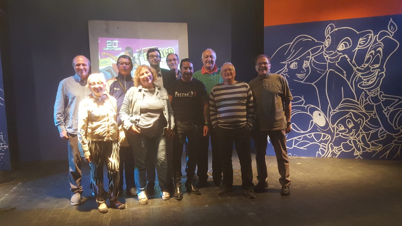 Carmine Faraco e gli arbitri dei tricolori Veterani
