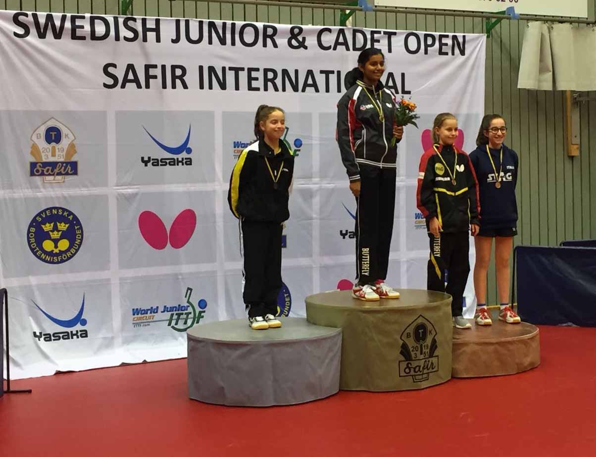 Caterina Angeli sul podio minicadet Open di Svezia 2018