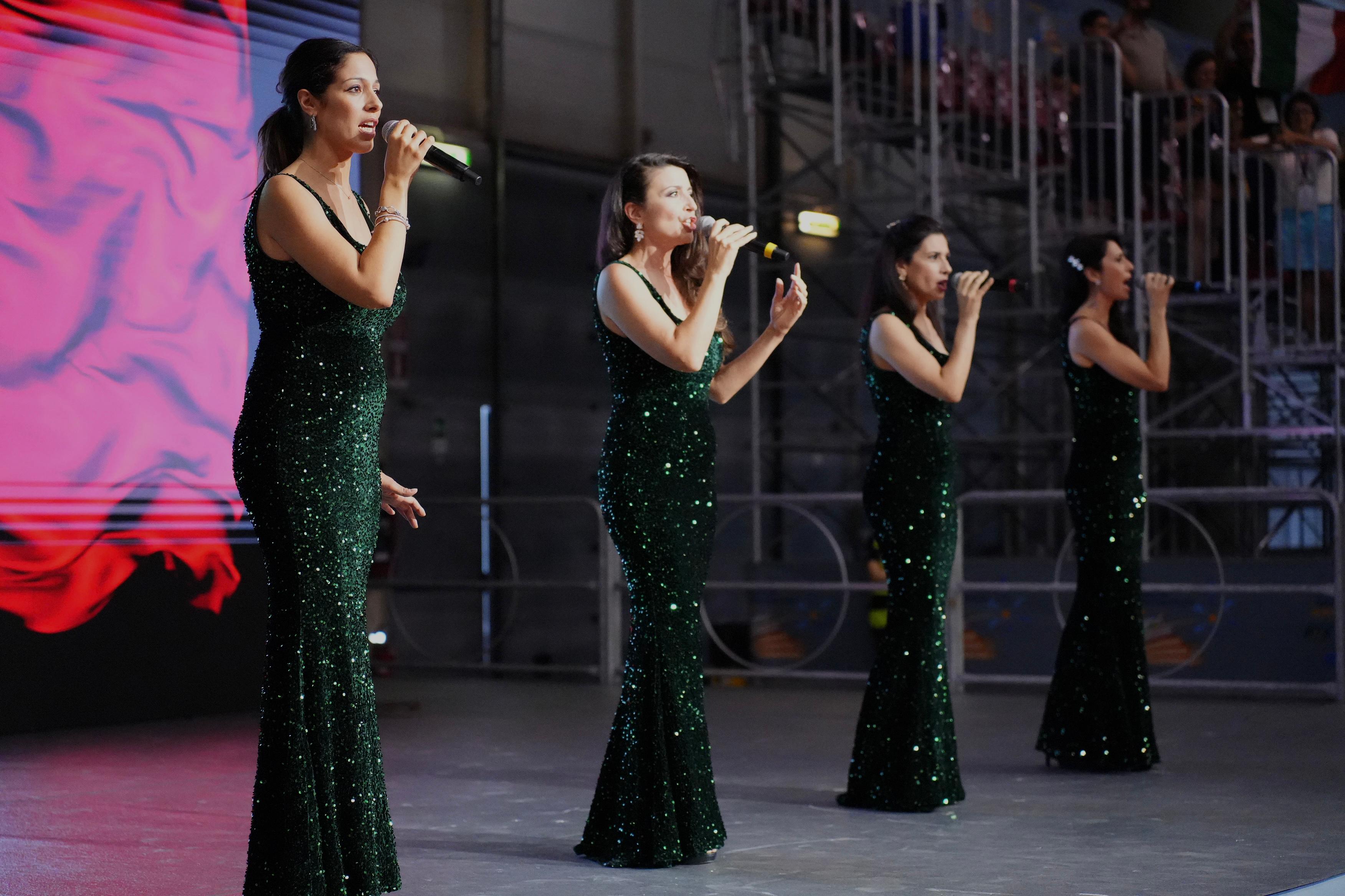 Cerimonia di Apertura Mondiali Master di Roma 2024 Incanto Quartet