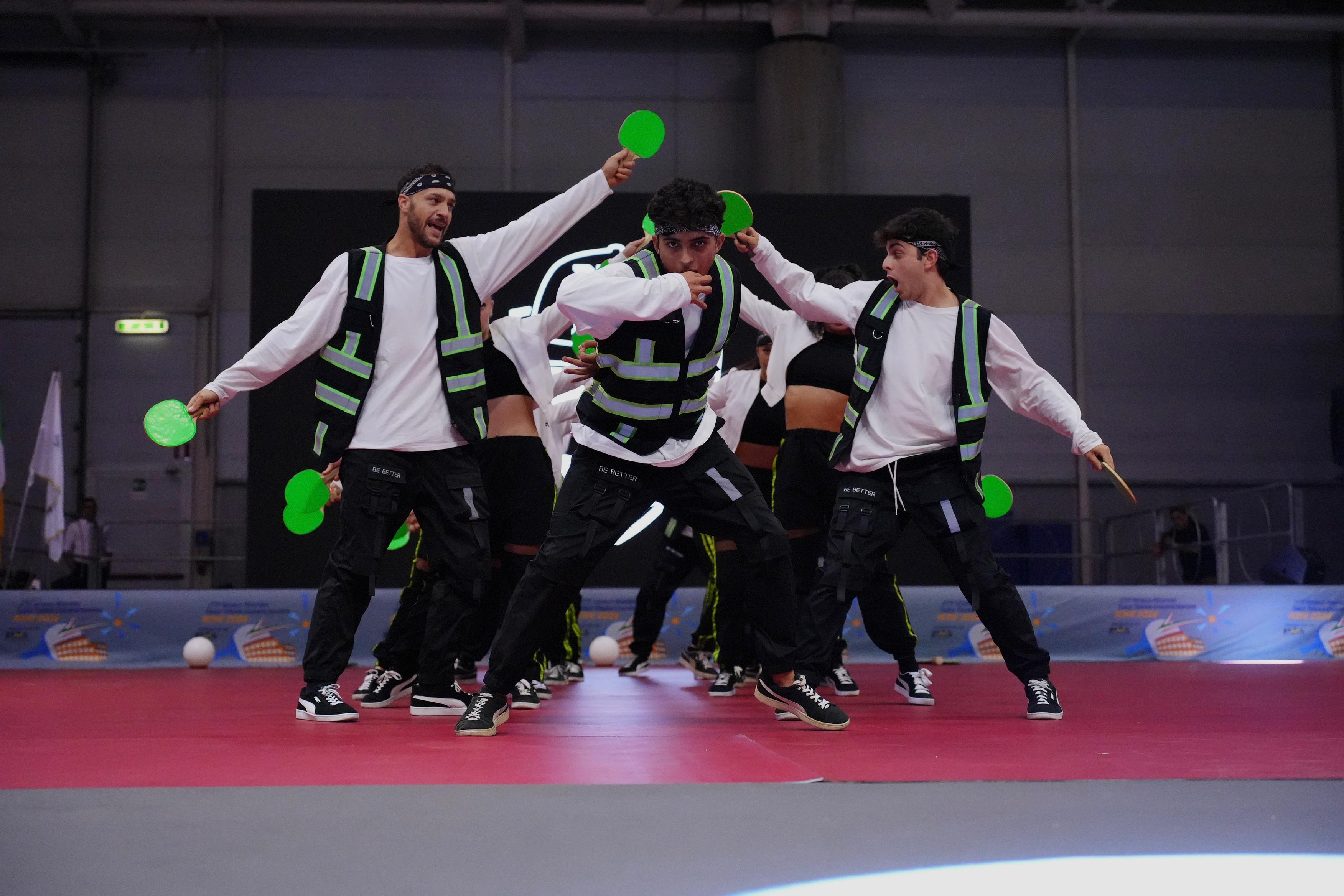 Cerimonia di Apertura Mondiali Master di Roma 2024 Ping Pong Pang