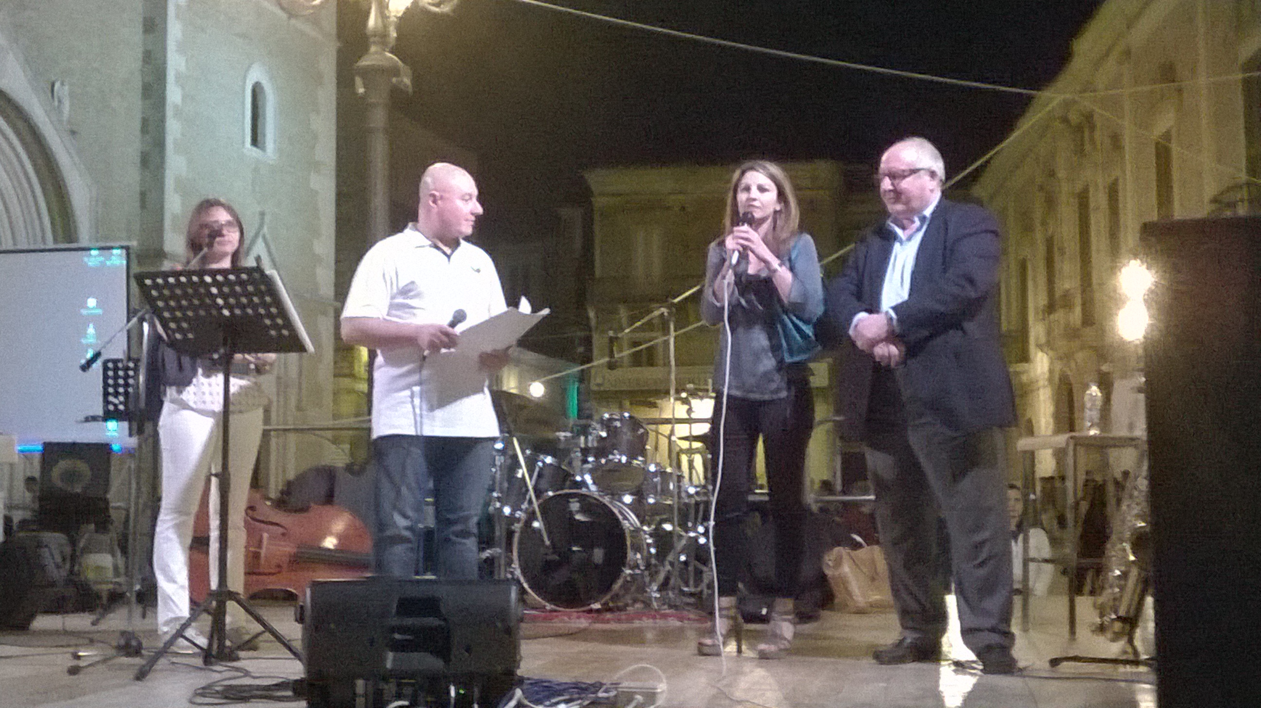 Cerimonia sul palco