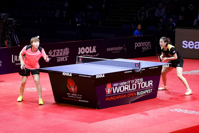 Chen Meng contro Zhu Yuling nella finale dellOpen dUngheria 2019