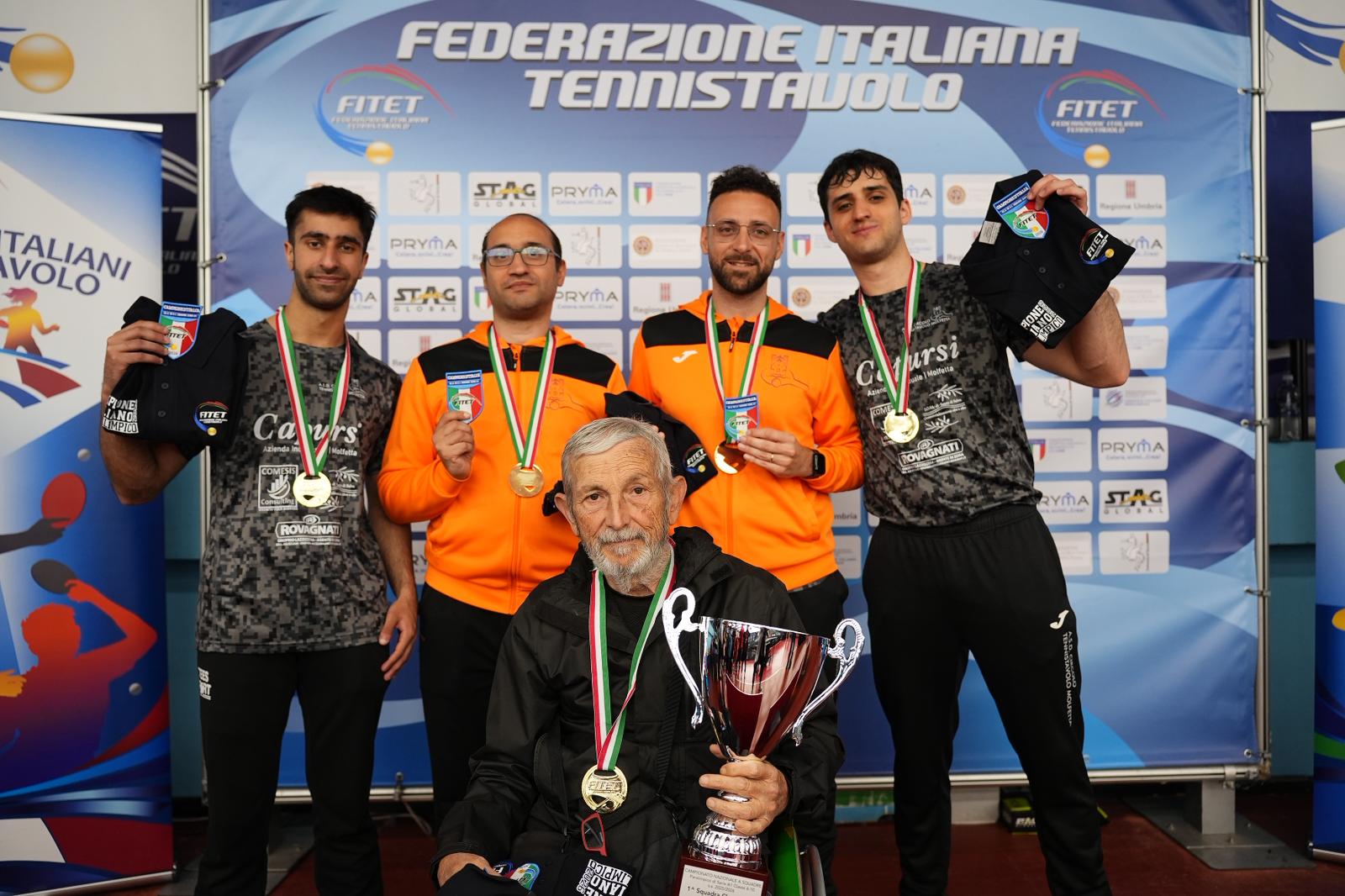 Circolo TT Molfetta campione dItalia paralimpico di classe 6 10