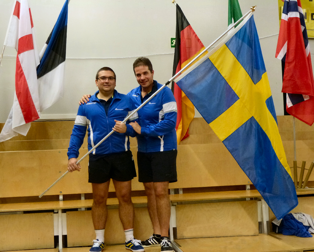 Claudio Sassi e Maurizio Castagno allOpen di Svezia veterani 2017