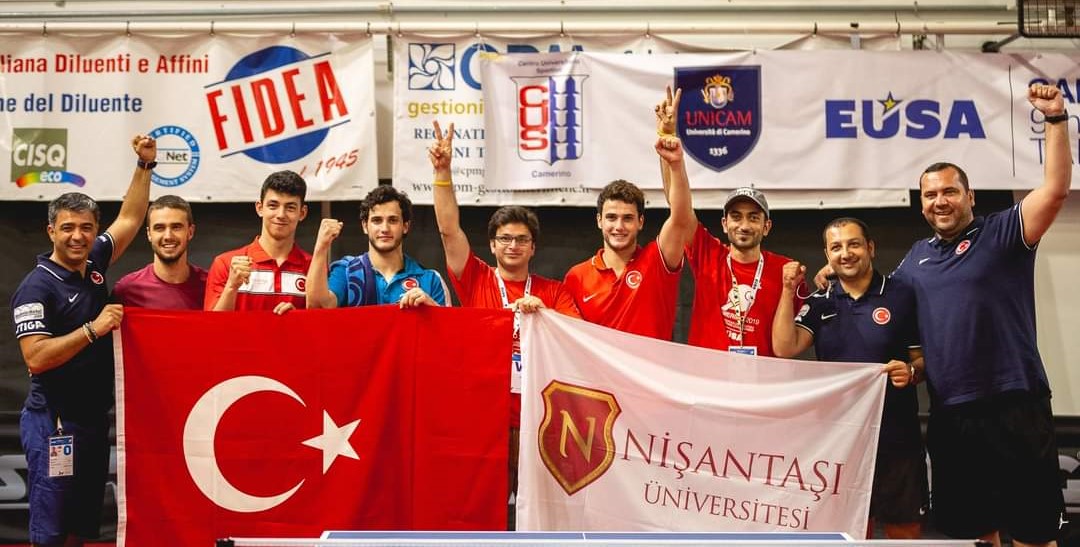 Compagine turca vincitrice dei Campionati Europei Universitari 2019