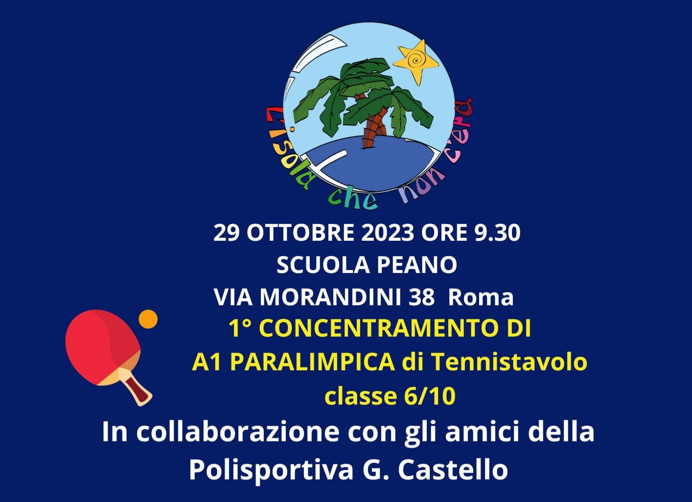 Concentramento paralimpico di classe 6 10 a Roma 5 novembre 2023