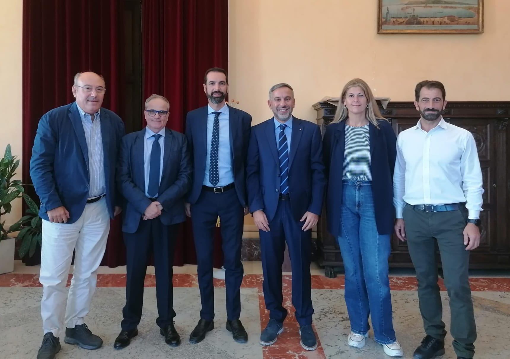 Conferenza stampa a Messina per presentazione Gruppo A della Europe Cup 2022 2023 gruppo autorità
