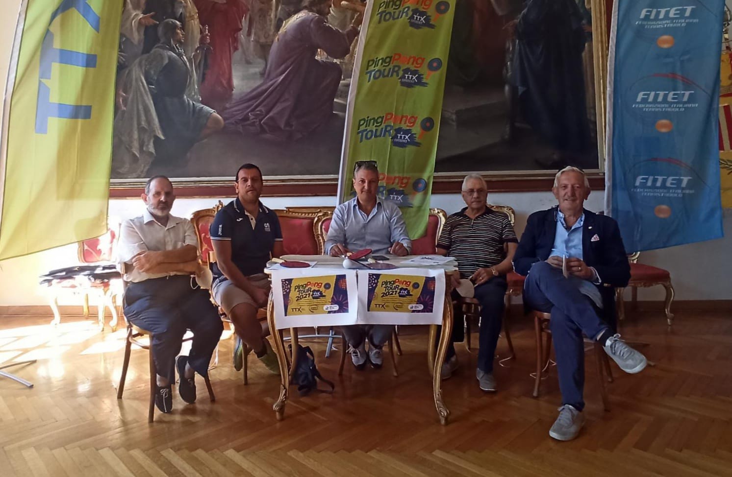 Conferenza stampa tappa TTX a Cava de Tirreni