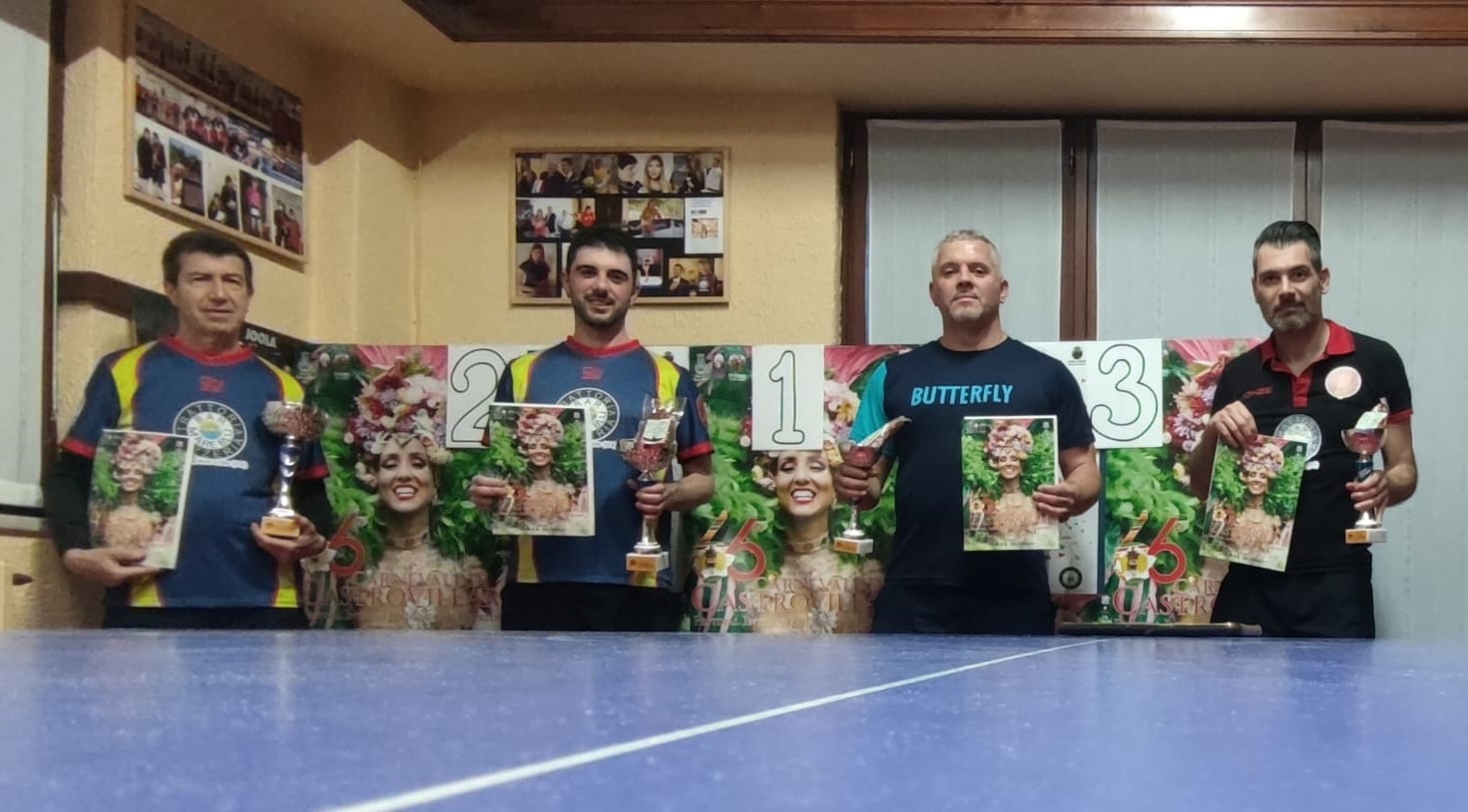 Coppa Carnevale 2024 al TT Castrovillari podio del singolare assoluto