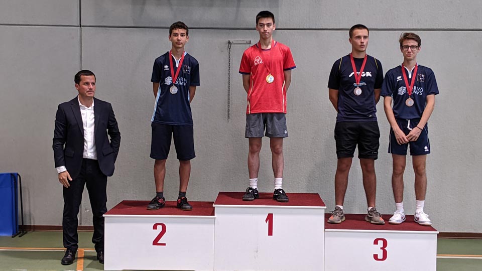 Coppa Kras 2023 podio del singolare maschile