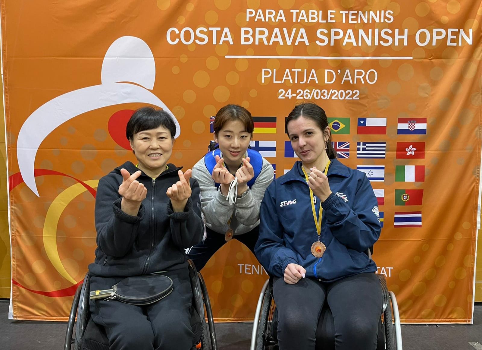 Costa Brava Spanish Para Open 2022 Carlotta Ragazzini e la coreana Kang Oejeong bronzo nel doppio di classe WW5 10