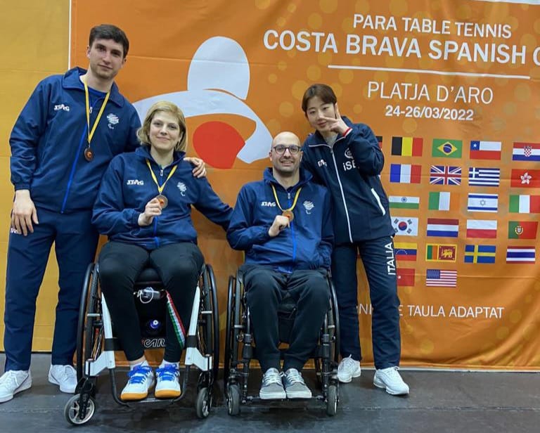 Costa Brava Spanish Para Open 2022 Federico Falco e Giada Rossi bronzo nel doppio di classe XW4
