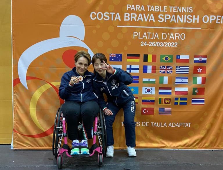 Costa Brava Spanish Para Open 2022 Michela Brunelli argento con il coreano Joo Young Dae nel doppio di classe XW4