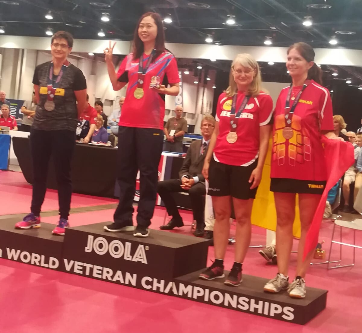 Cristina Semenza sul secondo gradino del podio ai Mondiali Master di Las Vegas 2018