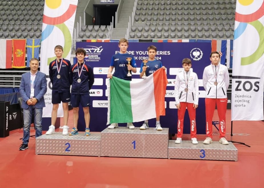 Croatia Open Europe Youth Series 2024 podio del doppio Under 15