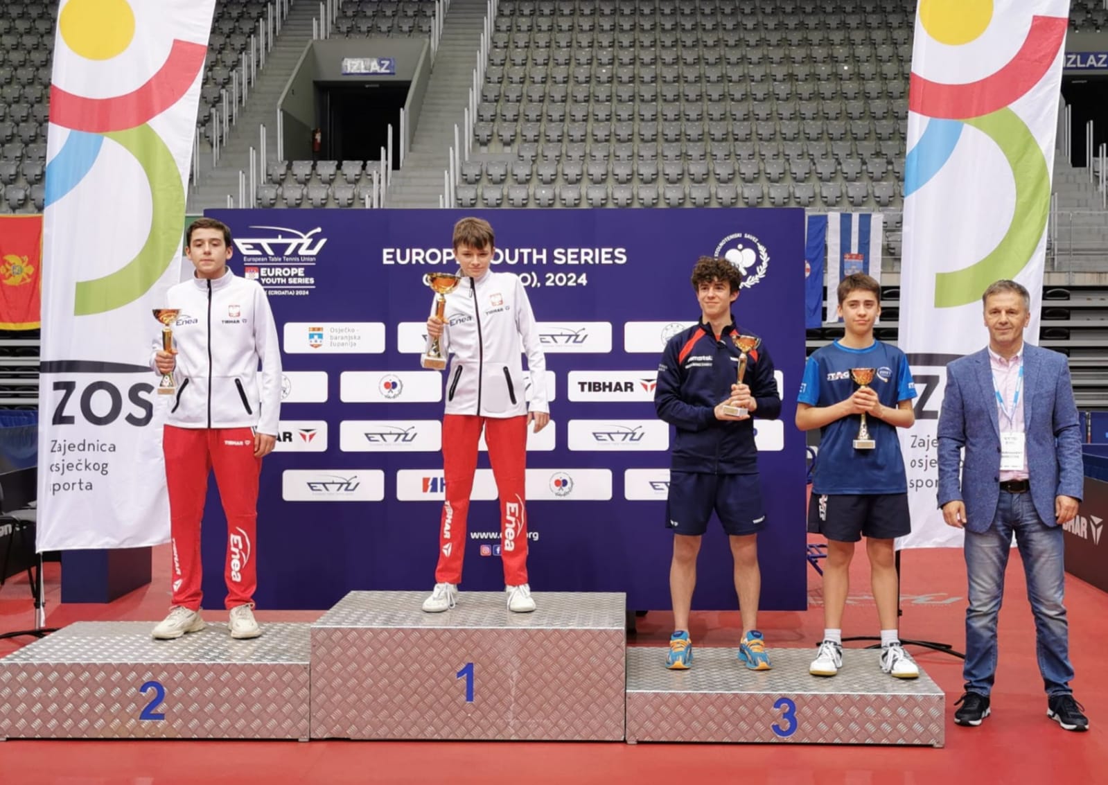 Croatia Open Europe Youth Series 2024 podio del singolare Under 15