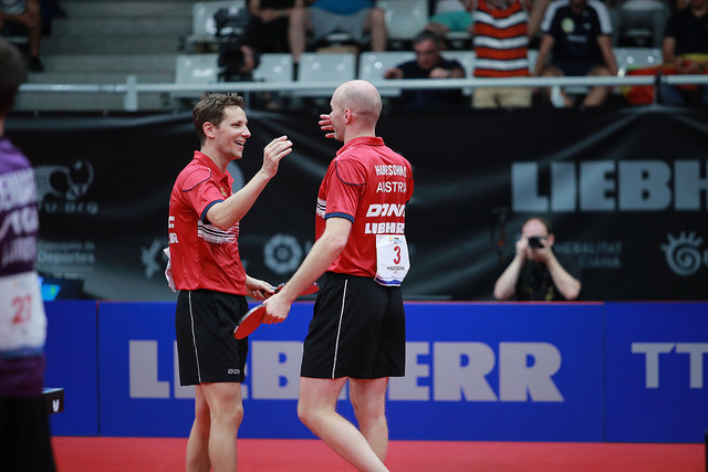Daniel Habesohn e Robert Gardos campioni europei 2018