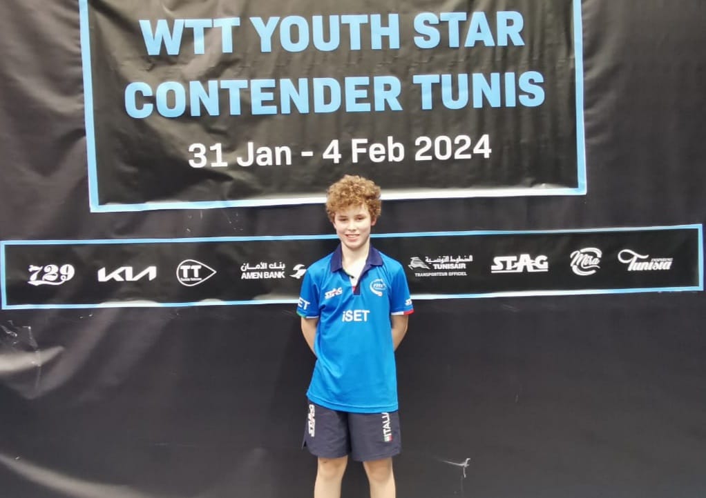 Danilo Faso al terzo posto nel singolare Under 15 del WTT Youth Star Contender Tunis 2024