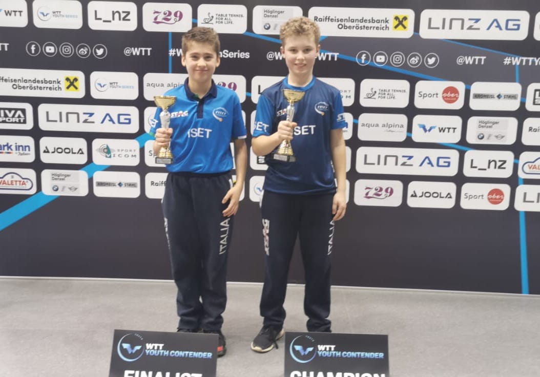 Danilo Faso e Francesco Trevisan primo e secondo nel singolare Under 13 del WTT Youth Contender Linz 2023