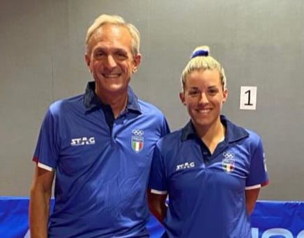 Debora Vivarelli e Maurizio Gatti stage prima della partenza per le Olimpiadi di Tokyo