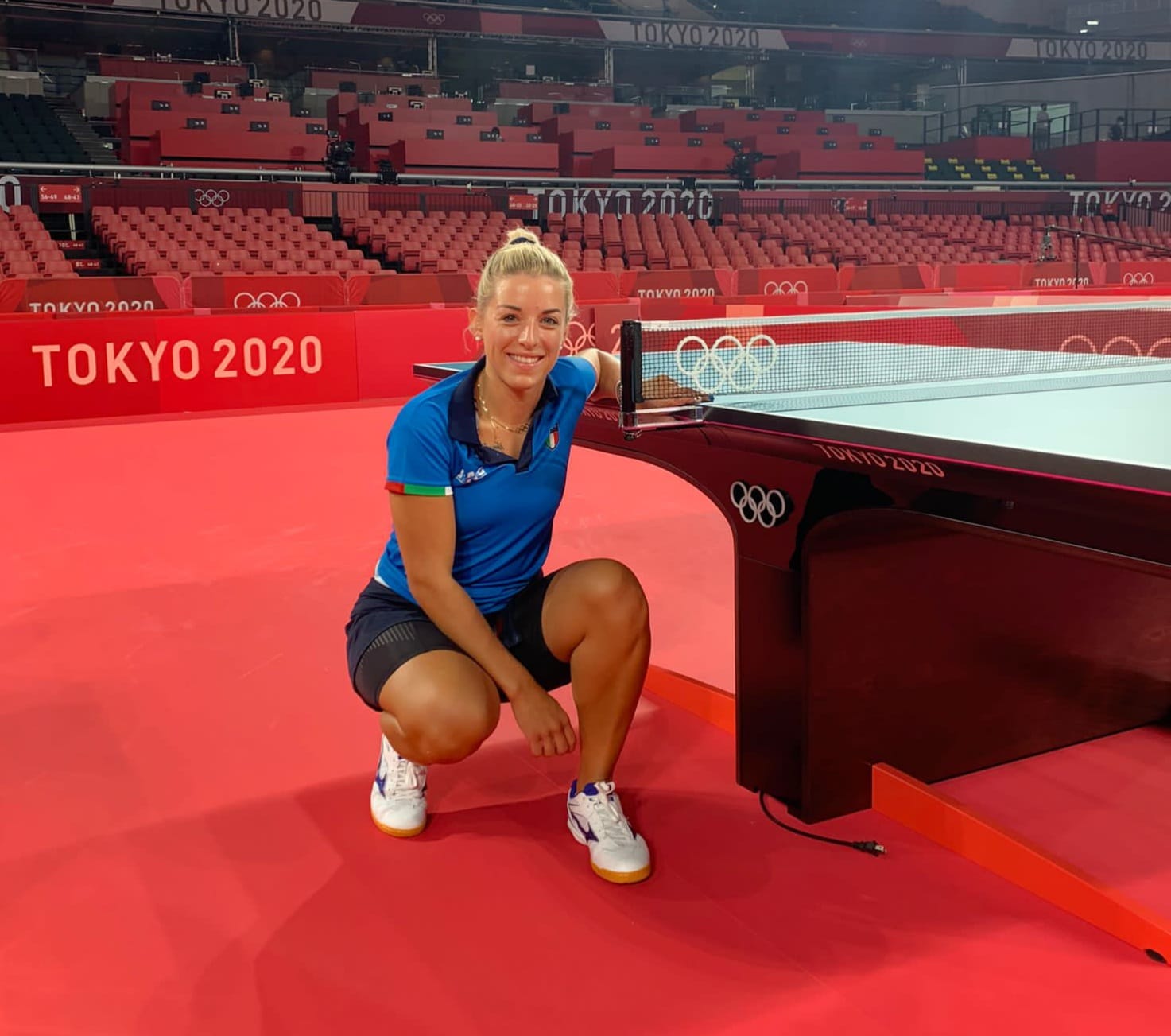 Debora Vivarelli primo allenamento a Tokyo