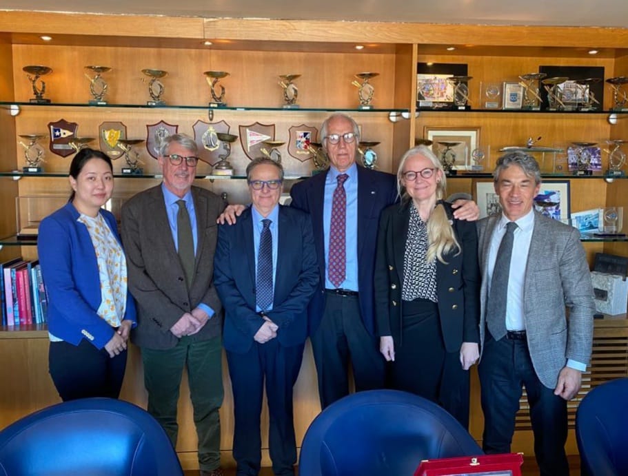 Delegazione ITTF ospite del presidente del CONI Giovanni Malagò