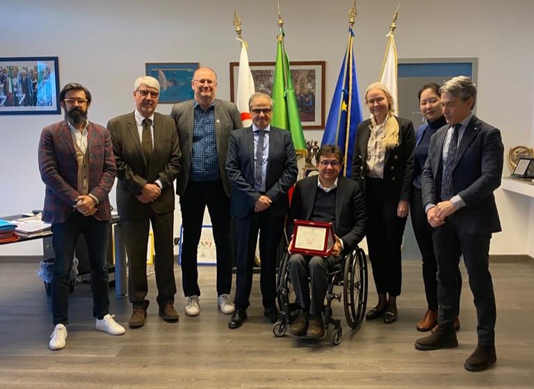 Delegazione ITTF ospite del presidente del Comitato Italiano Paralimpico Luca Pancalli