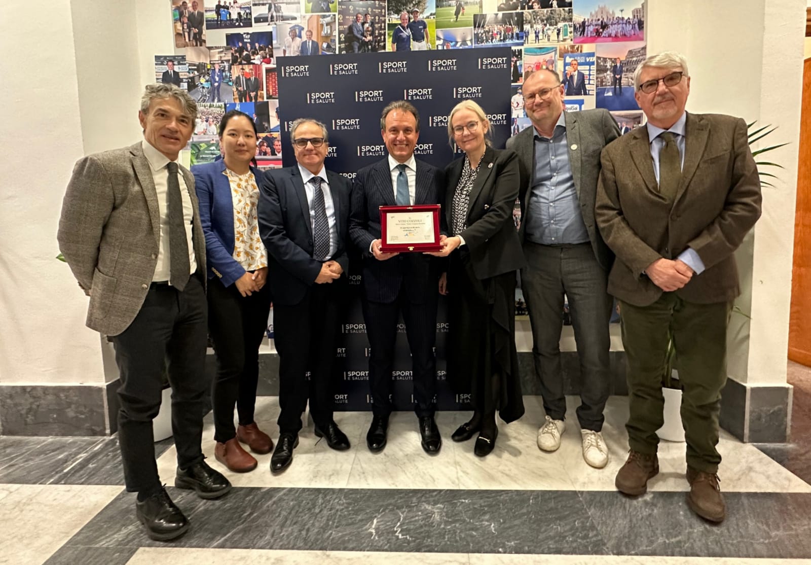 Delegazione ITTF ospite del presidente e ammininistratore delegato di Sport e Salute Vito Cozzoli