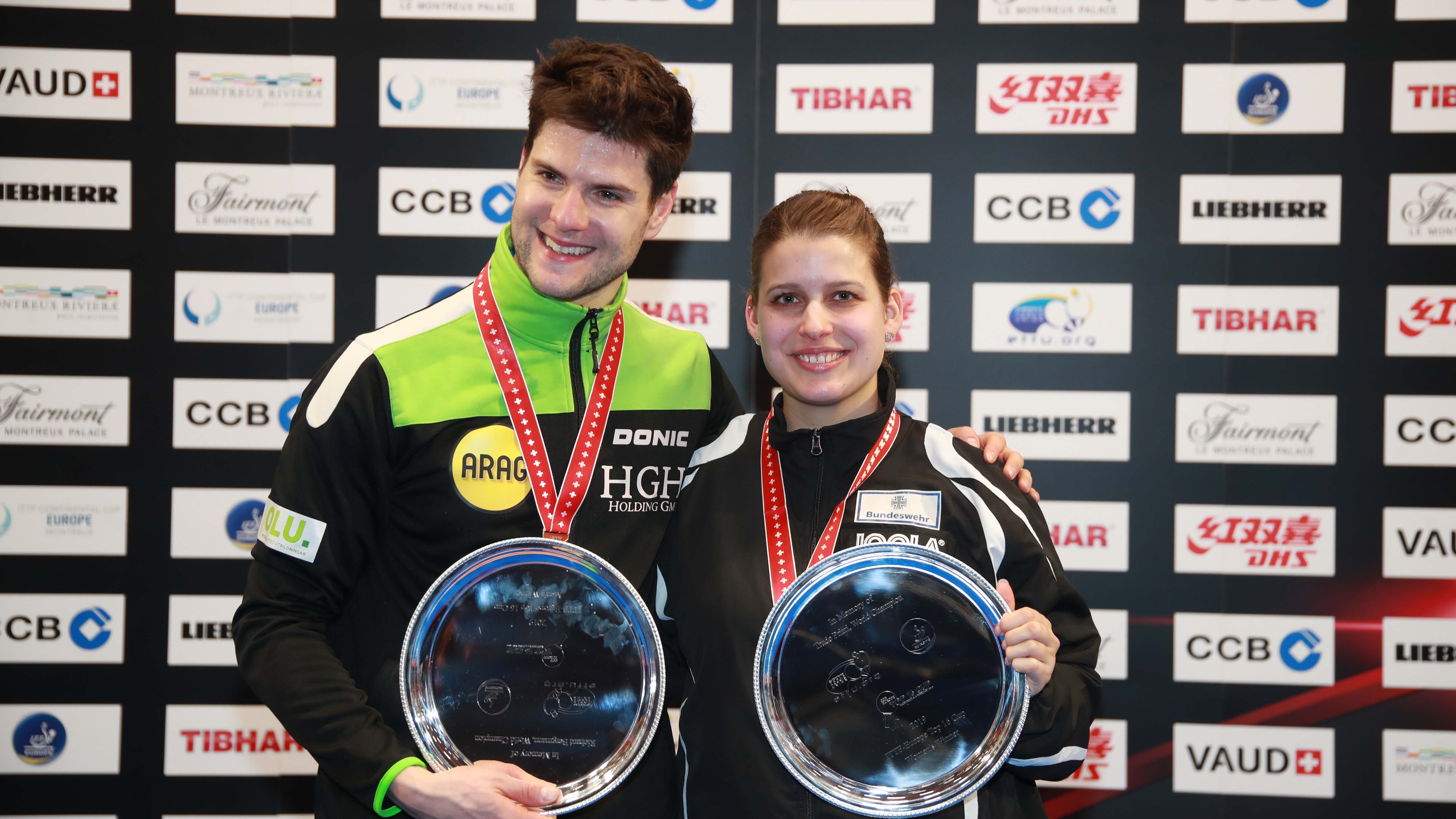 Dimitrij Ovtcharov e Petrissa Solja vincitori Ittf Europe Top 16 Cup 2019