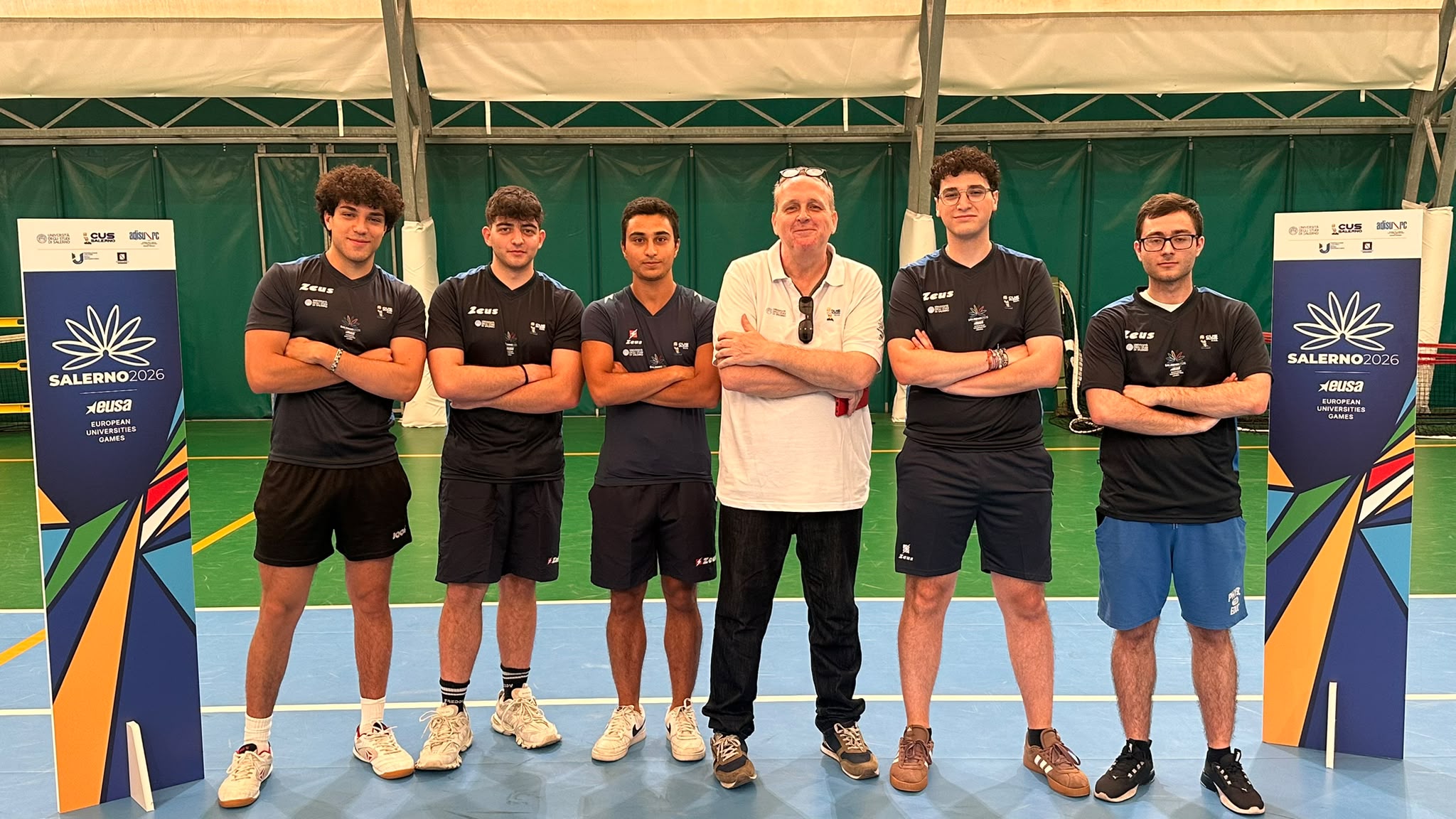EUG Salerno 2026 la squadra maschile dellUniversità di Salerno