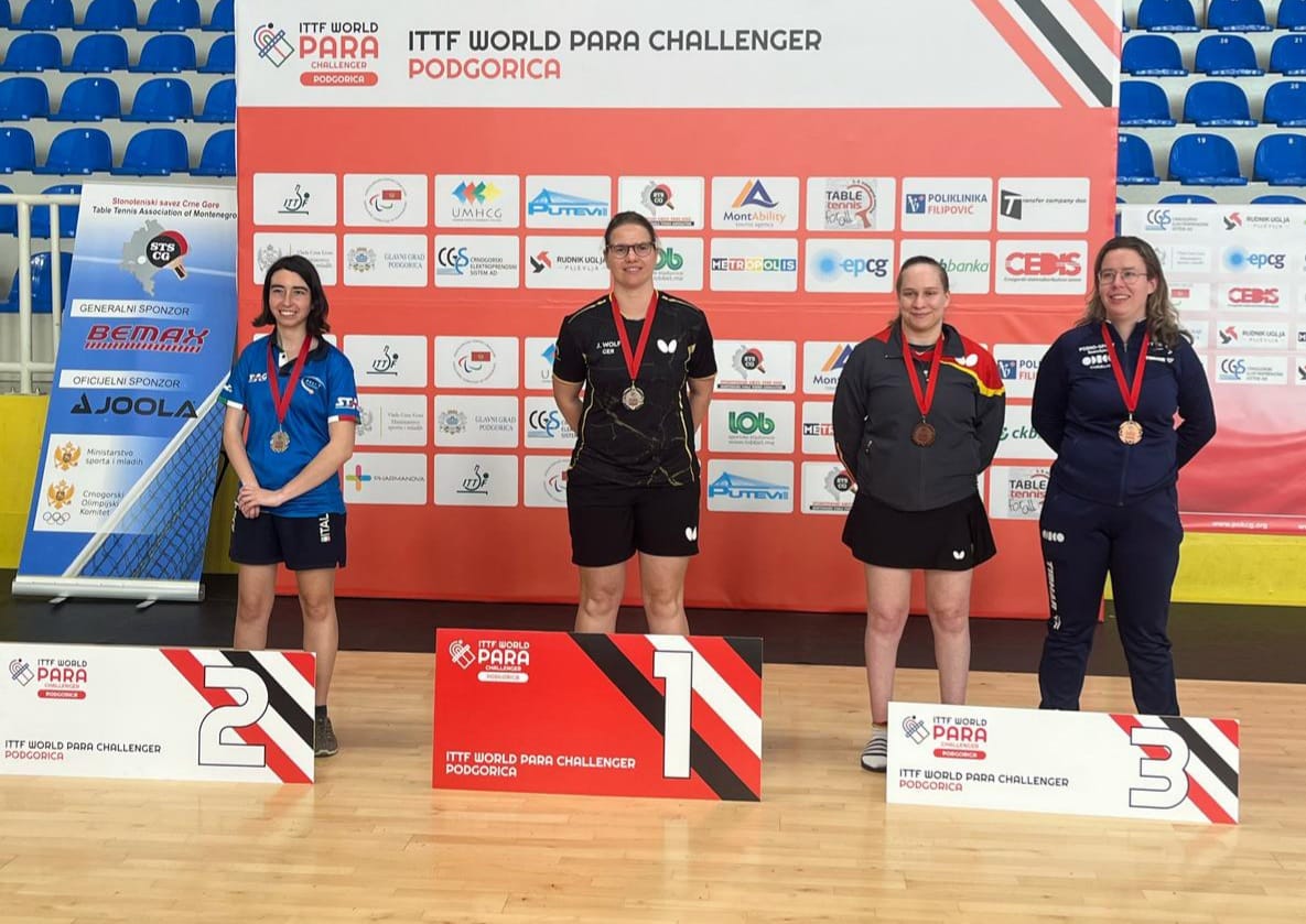 Elena Elli argento allITTF World Para Challenge Podgorica 2025