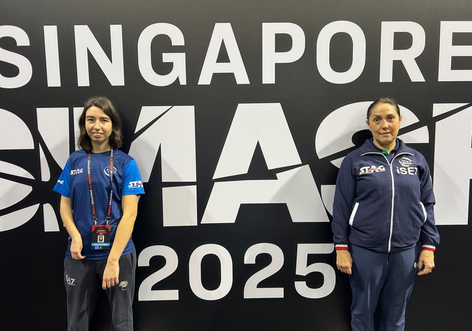 Elena Elli e Velislava Veleva Nankova al Para Showcase del Singapore Smash 2025