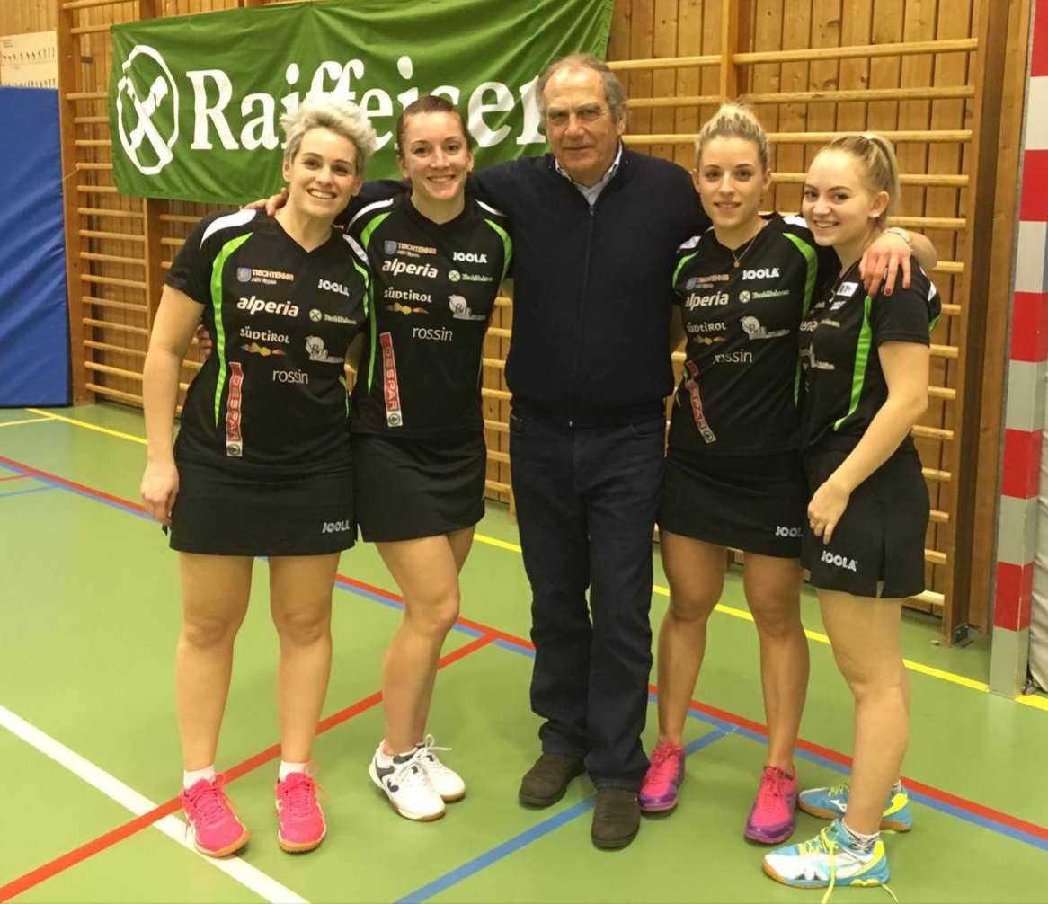 Eppan Tischtennis Raiffeisen 2018 2019 con Ardelio Michielli