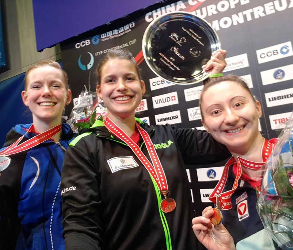 Europe Top 16 Cup 2020 podio femminile