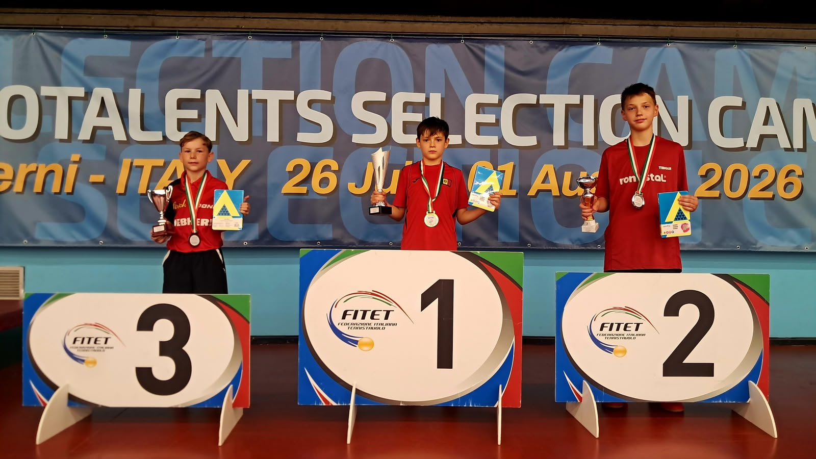 Eurotalents Selection Camp agosto 2026 a Terni classifica maschile