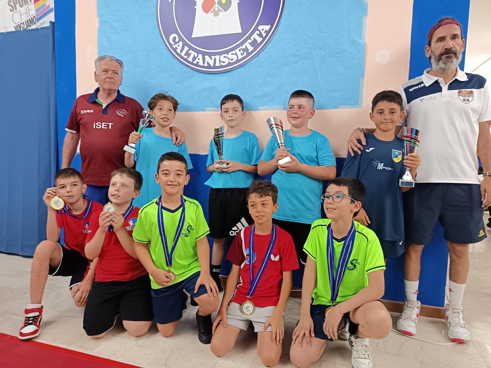 FITeT Sicilia selezione maschile per Ping Pong Kids 2025