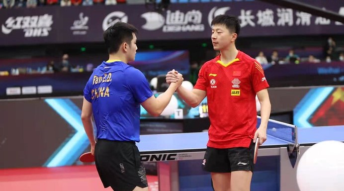 Fan Zhendong e Ma Long finale della World Cup 2020