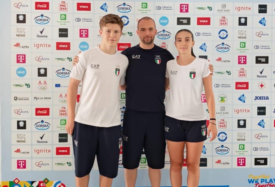 Festival Olimpico della Gioventù Europea 2025 Erik Paulina Emmanuele Delsante e Laura Pinna