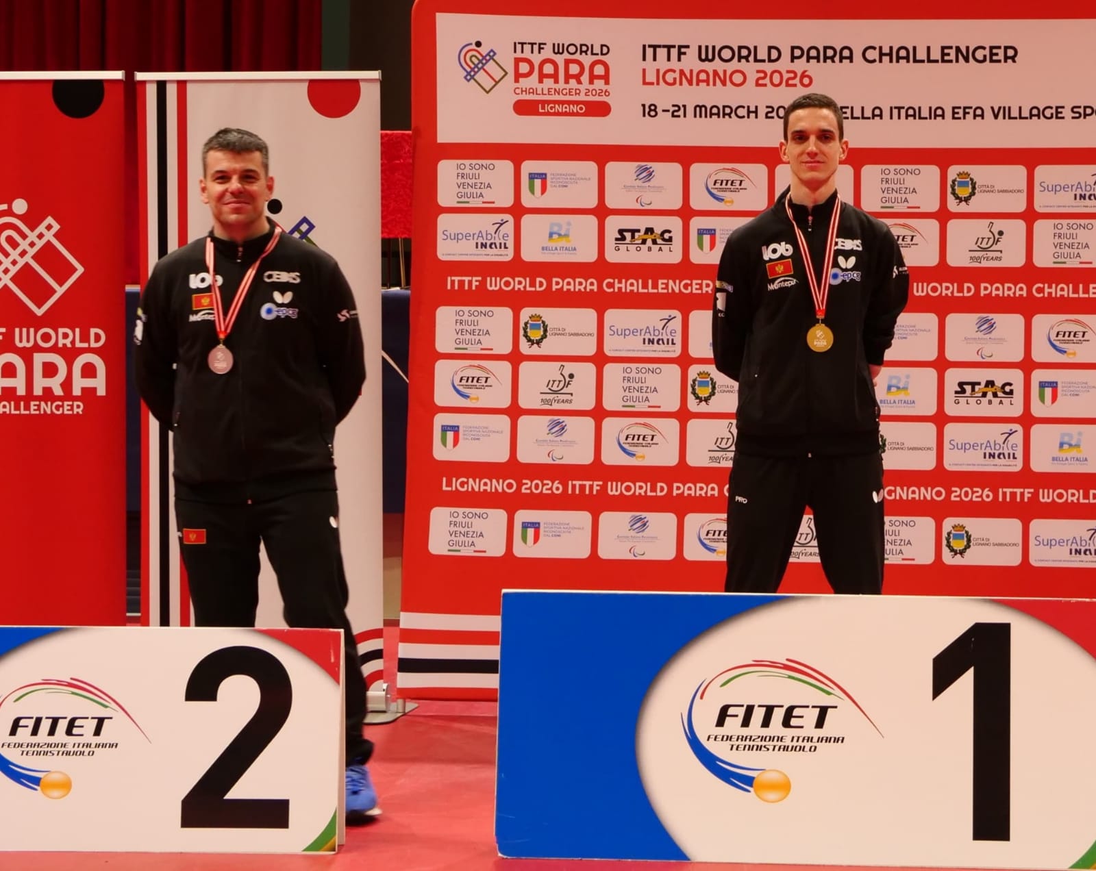 Filip Radovic oro e Luka Bakic argento