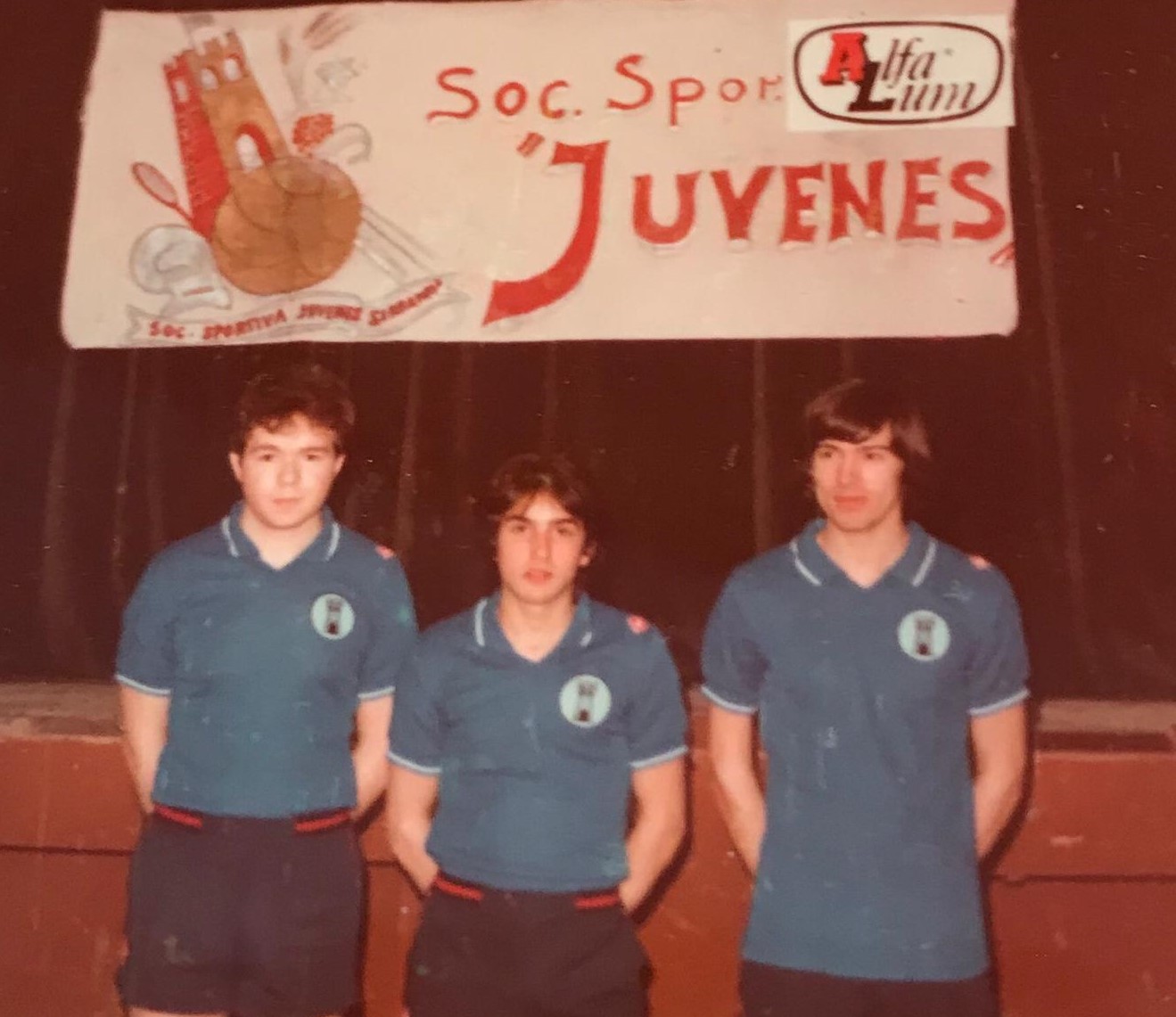 Foto 1983 la prima squadra Juvenes campionato promozione da sx Claudio Stefanelli Fabio Giorgini e Paolo Giardi