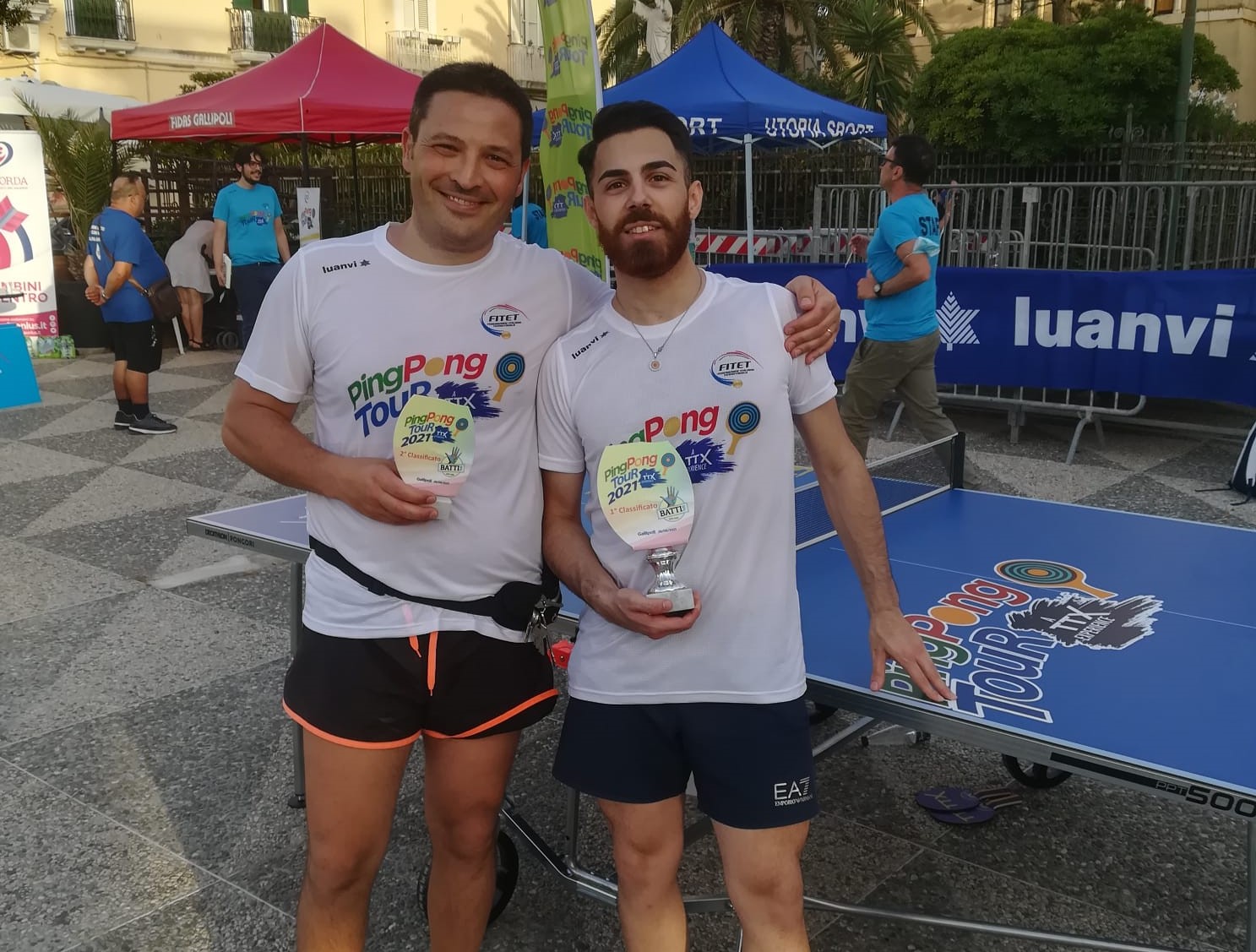 Foto 1 Tappa TTX di Gallipoli il primo e il secondo classificato del torneo