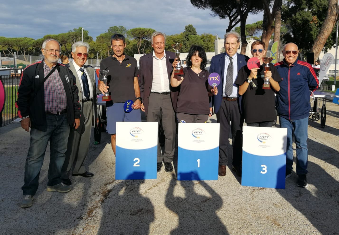 Foto 1 il podio del torneo del TTX della tappa di Roma