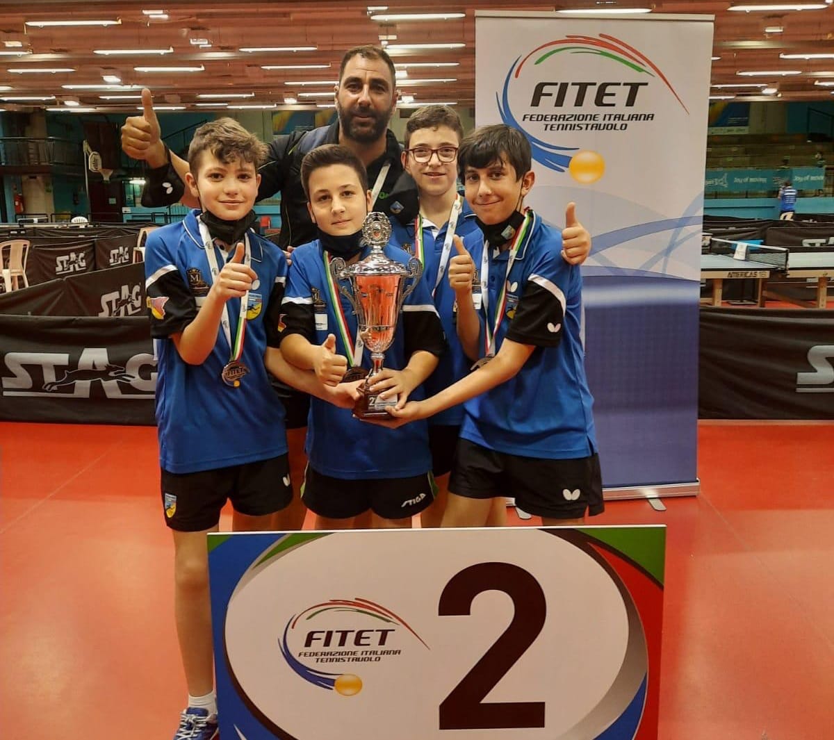 Foto 2 Tennistavolo Vi.Ga.Ro. Siracusa argento a squadre Ragazzi 2021